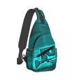 thumbnail image 2 of Geometry Dash Crossbody Shoulder Bag Backpack Sling Cross Chest Bag Diagonally Daypack Travel Hiking, 2 of 9