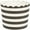 Black Stripes, variant on Simcha Collection Black Floral Large Scalloped Baking Cup, Pack of 16