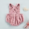 thumbnail image 4 of Belle Bébé Filles Imprimé Col Rond Boutonné Bretelles Taille Élastique Triangle Entrejambe, 4 of 7