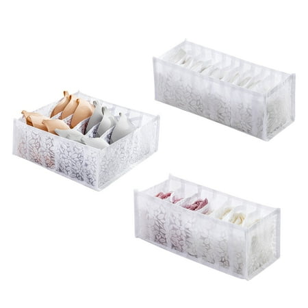 

Underwear Storage Box With Compartments Socks Bra Underpants Organizer Drawers Storage for Storage Bags Bins for Organization with Lids Top of Closet Organizers And Storage Basket to Store Blankets 10