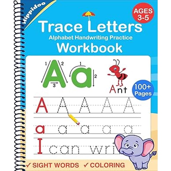 Trace Letters: Alphabet Handwriting Practice workbook for kids: Preschool writing Workbook (Spiral Bound)