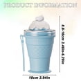 thumbnail image 4 of HomelyJoy Green 2-in-1 Collapsible Silicone Ice Ball Maker Cup, Portable Ice Cube Bottle with Straw and Lid, Foldable Ice Mold Cup Travel Tumbler for Coffee, 4 of 8