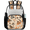 Multicolor 3, variant on Tropical Palm Trees Clear Backpack for Stadium Events, Transparent Backpacks See Through Plastic Bag for Concerts & Work, Beach Coastal