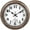 Bronze WP, variant on 12 Inch Retro Wall Clock,Indoor and Outdoor,Quartz,Analog,Waterproof,Thermometer,Silver