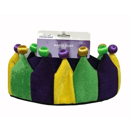 Madri Gras Way To Celebrate Light Up Plush Crown
