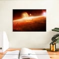 thumbnail image 3 of Elephant Stock Outer Space Sunrise Wall Art - Horizontal Canvas Wall Art - Living Room Wall Decor - Astronomy & Space Canvas - Black And Brown Decor - 12" x 8", 3 of 8