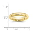 thumbnail image 5 of Auriga 10k Yellow Gold 4mm Milgrain Half Round Comfort Fit Wedding Band for Women Size- 7, 5 of 6