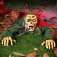 thumbnail image 4 of Joyfy Halloween Decorations Outdoor Groundbreaker Creepy Life Size Light Up Climbing Zombie Groundbreaker with Sound,Motion Activated Halloween Decorations Haunted House Decorations, 4 of 8