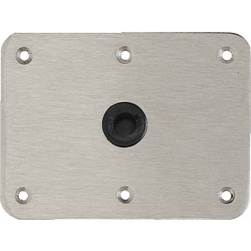 Lock'N-Pin 7"L x 7"W Zinc Plated Steel Non-Threaded Nylon Bushing Square Base 