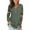 02Green, variant on ANYJOIN Womens Button Up Long Sleeve Henley Tunic Tops V-Neck Casual Color Block Sweatshirt