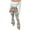 Beige, variant on Boho Flare Pants for Women High Waist Stretch Patchwork Booty-Lifting Leopard Print Trousers Orange 3XL