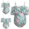 thumbnail image 1 of LSLJS Tankinis Women Ruffles Leaf Bikinis Swimsuit Beachwear Pregnant Suit, 1 of 8