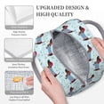 thumbnail image 3 of Fotbe Dachshund Dog Puppy Bolsa de Almuerzo con Estampado, Lonchera Aislada, Contenedor de Comida Reutilizable Tipo Cooler a Prueba de Fugas, 3 of 6