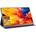 thumbnail image 1 of Portable Monitorâ€“15.6 inch 1080P FHD HDR USB-C Portable Screen Dual Type-C Mini HDMI IPS FreeSync Computer Display with Speakers for Laptop PC Mac Surface Xbox Switch PS4/5 with Smart Cover, 1 of 15