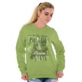 thumbnail image 2 of Maine Cute State Flower Souvenir Women Crewneck Sweatshirt Brisco Brands 4X, 2 of 2
