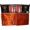 Rust, variant on Set of 2 Grommet Top Faux Silk Curtain Panels, 84" Long, Rust