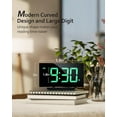 thumbnail image 3 of Mpow Alarm Clock for Bedrooms Kids, Large Numbers, Easy to Read & Set Digital Clock Curved Design, 6 Levels Brightness, 3 Alarm Tones & 2 Volume, 9min Snooze, Battery Backup, 12/24H, 3 of 11