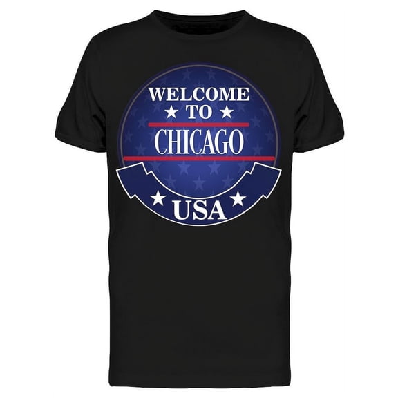 Chicago Welcome Usa T-Shirt Men -Image by Shutterstock, Male XX-Large