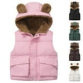 thumbnail image 4 of Ruyang Toddler Boys Girls Puffer Vest Padded Warm Sleeveless Fleece Jacket Winter Water-proof Zip Up Hooded Gilet Coat, 4 of 4