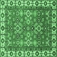 thumbnail image 1 of Ahgly Company Indoor Square Oriental Emerald Green Traditional Area Rugs, 8' Square, 1 of 4
