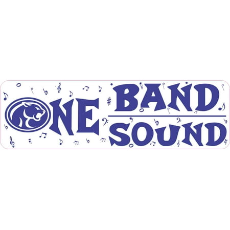 - 10 x 3 Buna Cougar One Band One Sound Bumper Sticker Marching Bands Decal