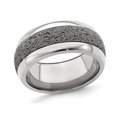 thumbnail image 1 of Bague Homme Motif Titane 10mm avec Créole Grise, 1 of 4