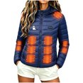 thumbnail image 4 of Heated Jackets for Women Long Sleeve Zip Up Quilted Hooded Jacket 21 Heating Zones 4 Control USB Charging Winter Outdoor Warm Outwear, 4 of 6