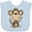 Blue, variant on Inktastic monkey Boys or Girls Baby Bib