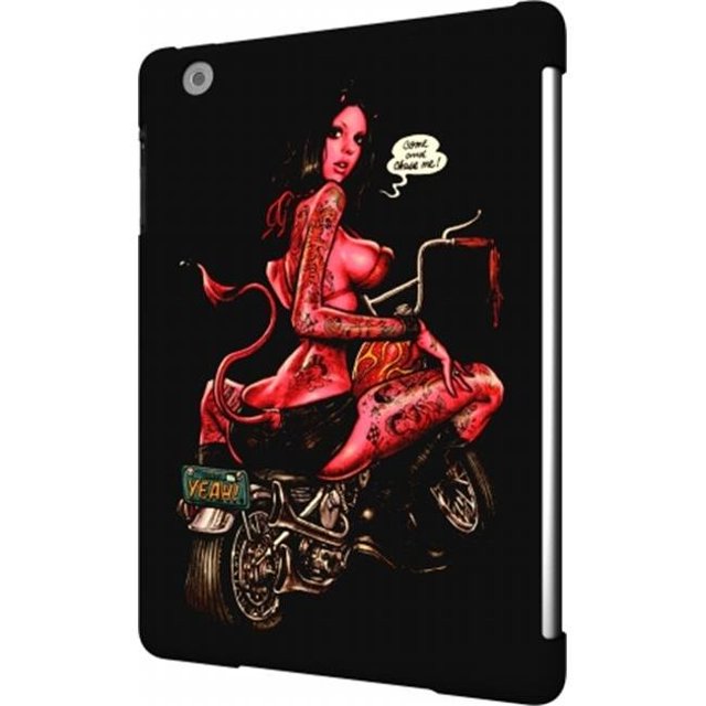 Totally Tablet RJB-BIKER-MINI-BLK Graphic iPad mini Back Cover designed by Rockin Jelly Bean - for 1st generation ipad mini