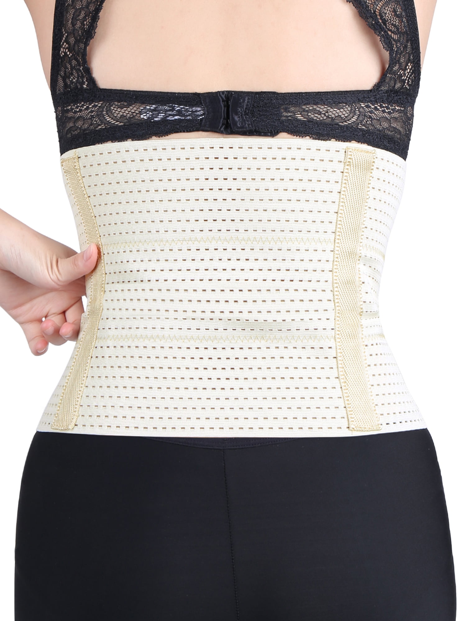 Beige XL Postpartum Recovery Belly Band Abdominal Shaping Wrap Belt