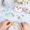 thumbnail image 3 of 10 Pcs Paw Stitch Markers Alloy Enamel Crochet Stitch Marker Charms Removable Lobster Clasp Locking Knitting Markers for Knitting Weaving Sewing Jewelry Making Colorful, 3 of 6