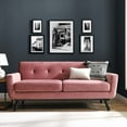 thumbnail image 1 of Modway Engage Performance Velvet Loveseat in Dusty Rose, 1 of 8