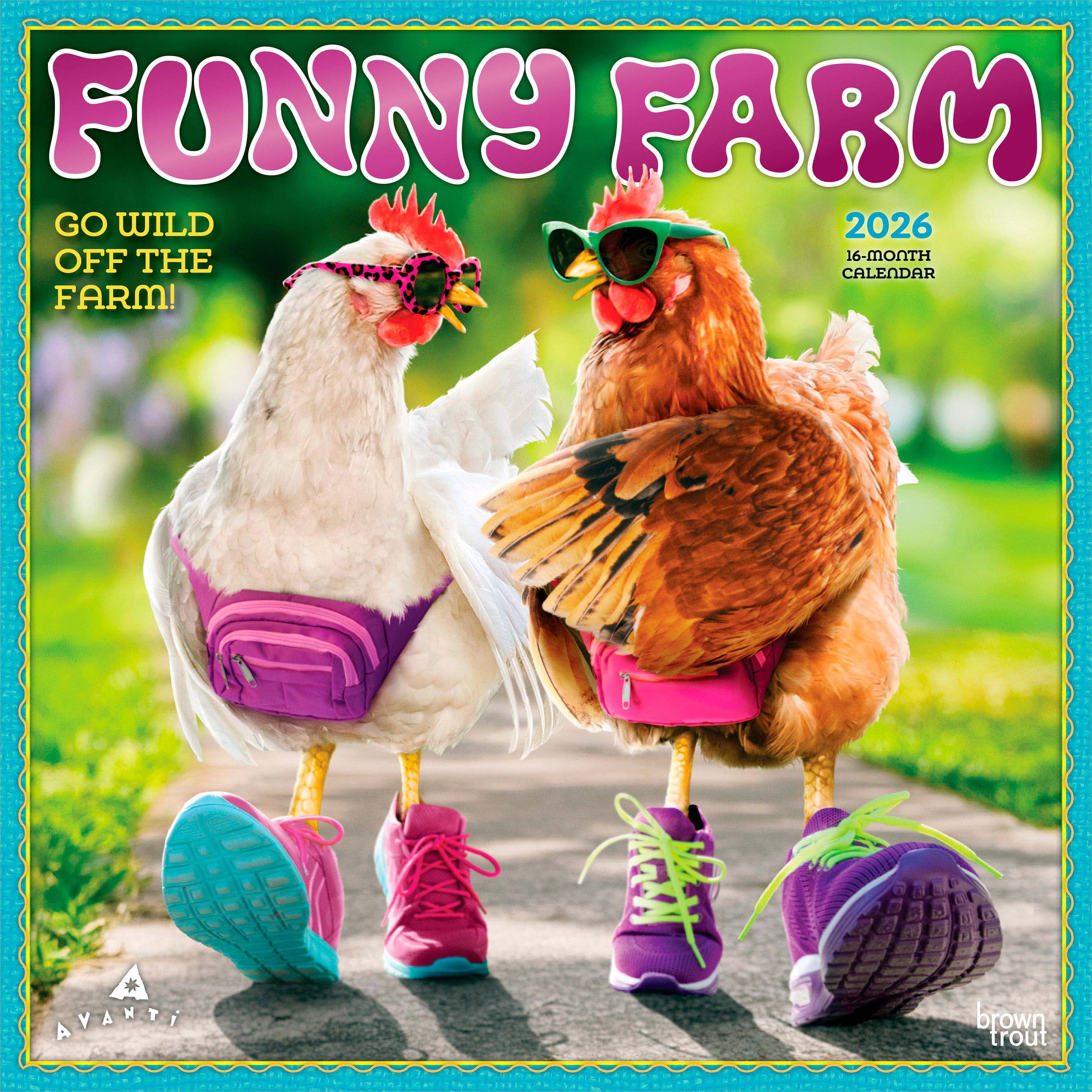 Avanti Funny Farm 2026 Square Flap FOIL