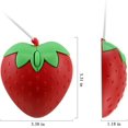 thumbnail image 4 of Ratón con cable USB, lindo ratón con forma de fresa y fruta, ratón óptico portátil, mini ratón de dibujos animados, 3 botones para computadora portátil y de escritorio, 4 of 7