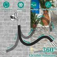 thumbnail image 2 of Extensión de grifo flexible 360° - para baño y exterior, cocina, color negro, con conexión de bayoneta (espiral interior 25 mm x espiral exterior 3/4) longitud total 50 cm, 2 of 5