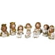 thumbnail image 1 of Figuras de la Natividad de la Sagrada Familia Miniaturas del pesebre Estatua de mesa Estatua religiosa blanco, 1 of 9
