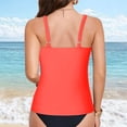 thumbnail image 6 of Swimsuits for Women 2025 Swimwear Tankini Top for Beach and Pool Stylish 2Pcs Swimsuit With Top and Shorts for Summer Activities Watermelon Red M, 6 of 9