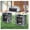 Gray, variant on Folding Camping Table with Side Tables & Organizer - Portable Grill Station for Outdoor Cooking - Steel Frame, 68" x 19", 43.5" H, Black/Gray