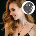 thumbnail image 2 of Women Men Necklace Clavicle Chain Guitar Pick Charm Necklace Neck Jewelry, 2 of 4