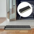 thumbnail image 4 of ZHZFKQ 2026 New 2Pcs Door Threshold Ramp Wheelchair Ramp Entry Ramp with Fluorescent Strips for Transition Threshold Step Doorways Supermarket Entry and Garage Black, 4 of 7