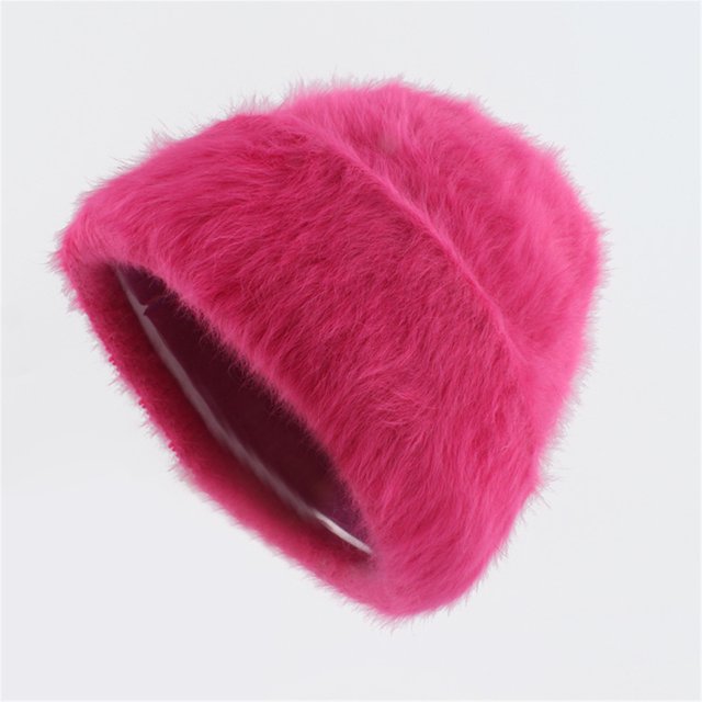 Bomber Hats Unisex Wool Cap Smooth Board Solid Warm Brimless Plush Cap Bomber Hats