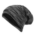 thumbnail image 4 of Correr al aire libre Ciclismo Esquí Bicicleta Bicicleta Deporte Tejido Invierno Cálido Gorro holgado Sombrero Gris, 4 of 8
