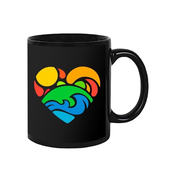 Nature Heart Icon Design Mug -Image by Shutterstock,