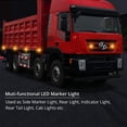 thumbnail image 2 of Luces laterales LED 4x4, iluminación delantera y trasera, luces de posición LED impermeables, luces de posición universales de 12 V y 24 V para remolques, furgonetas, caravanas, camiones, autobuses -, 2 of 5