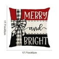 thumbnail image 5 of Christmas Decorative Pillow Covers 18x18" Home Decors for Couch Bed Sofa Bedroom Living Room Christmas Printed Pillow Cover Series Home Sofa Decoration Cushion Cover Bedroom Pillow Cover, 5 of 7