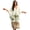 Coconut Palm Tree Hibiscus Flower, variant on V Neck Beach Cover Up Kaftan for Women Printed Kaftan Dresses Loose Summer Maxi Dress Lightweight Soft Breathable Vacation Bikini Swimsuit Cover Ups, Polynesian Frangipani Floral