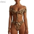 thumbnail image 2 of Women Two Piece Halter Padded Top Tie Bottom Triangle Bikini Bathing Suit - s, 2 of 7