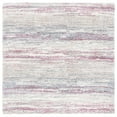 thumbnail image 6 of SAFAVIEH Fontana Shag Danica Striped Plush Area Rug, Ivory/Pink, 2'3" x 4', 6 of 9