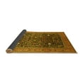thumbnail image 2 of Ahgly Company Indoor Round Oriental Yellow Industrial Area Rugs, 5' Round, 2 of 4