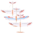 thumbnail image 2 of 3pcs Interesting Simple Plane Model Rubber Band Powered Aircraft Toy Glider Plaything for Kids, 2 of 6